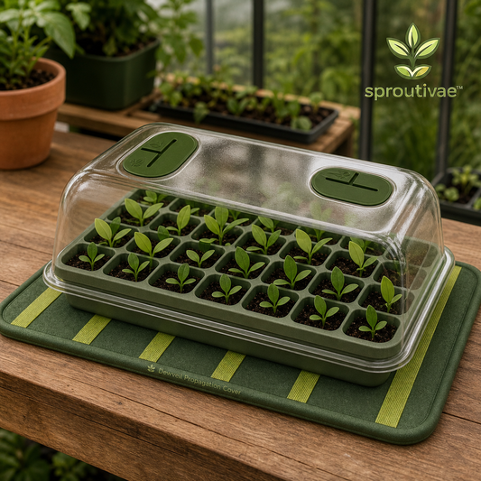 Sproutivae™ Dewveil Propagation Cover — Adjustable-Vent Humidity Dome