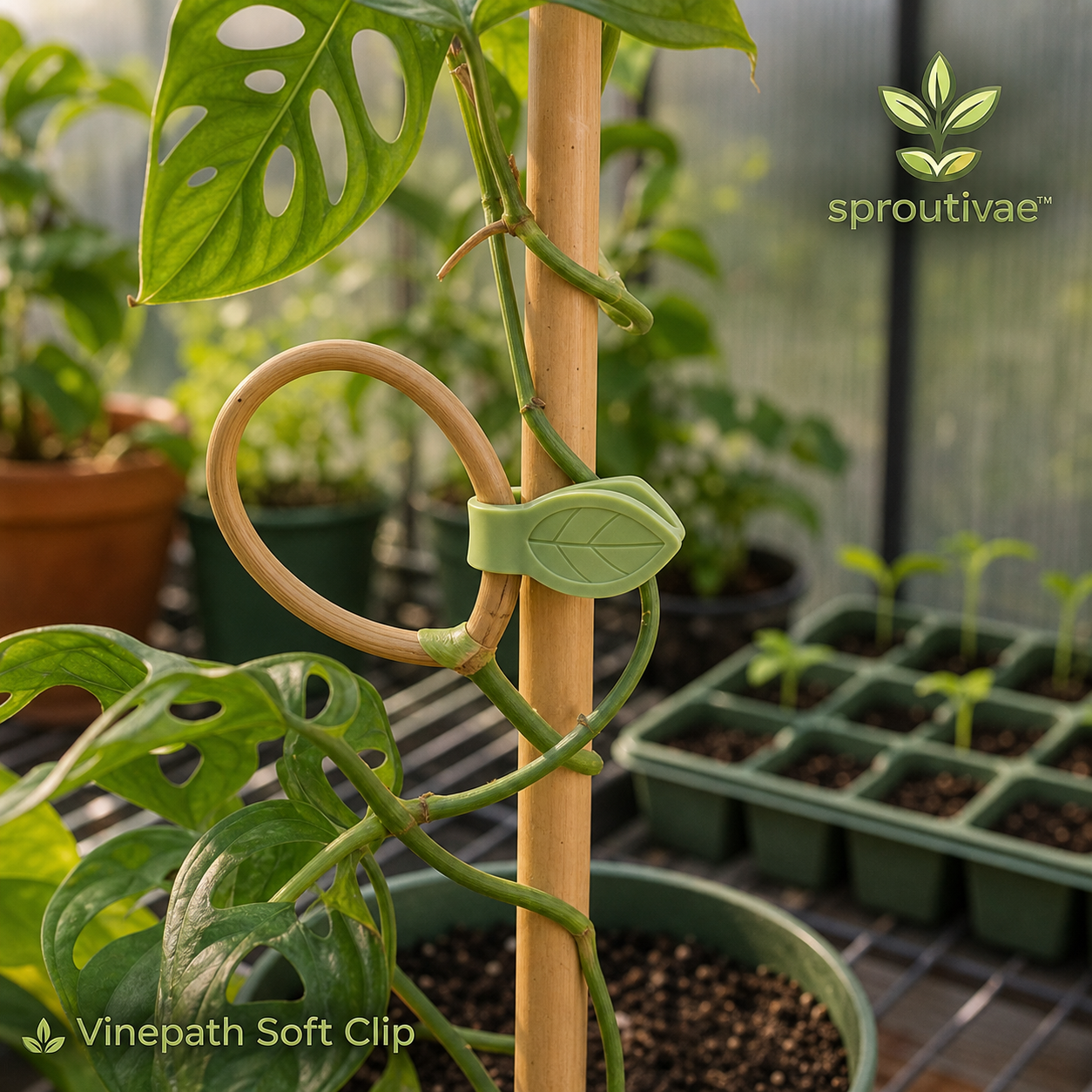 Sproutivae™ Vinepath Soft Clip — Flexible Plant Training Loops